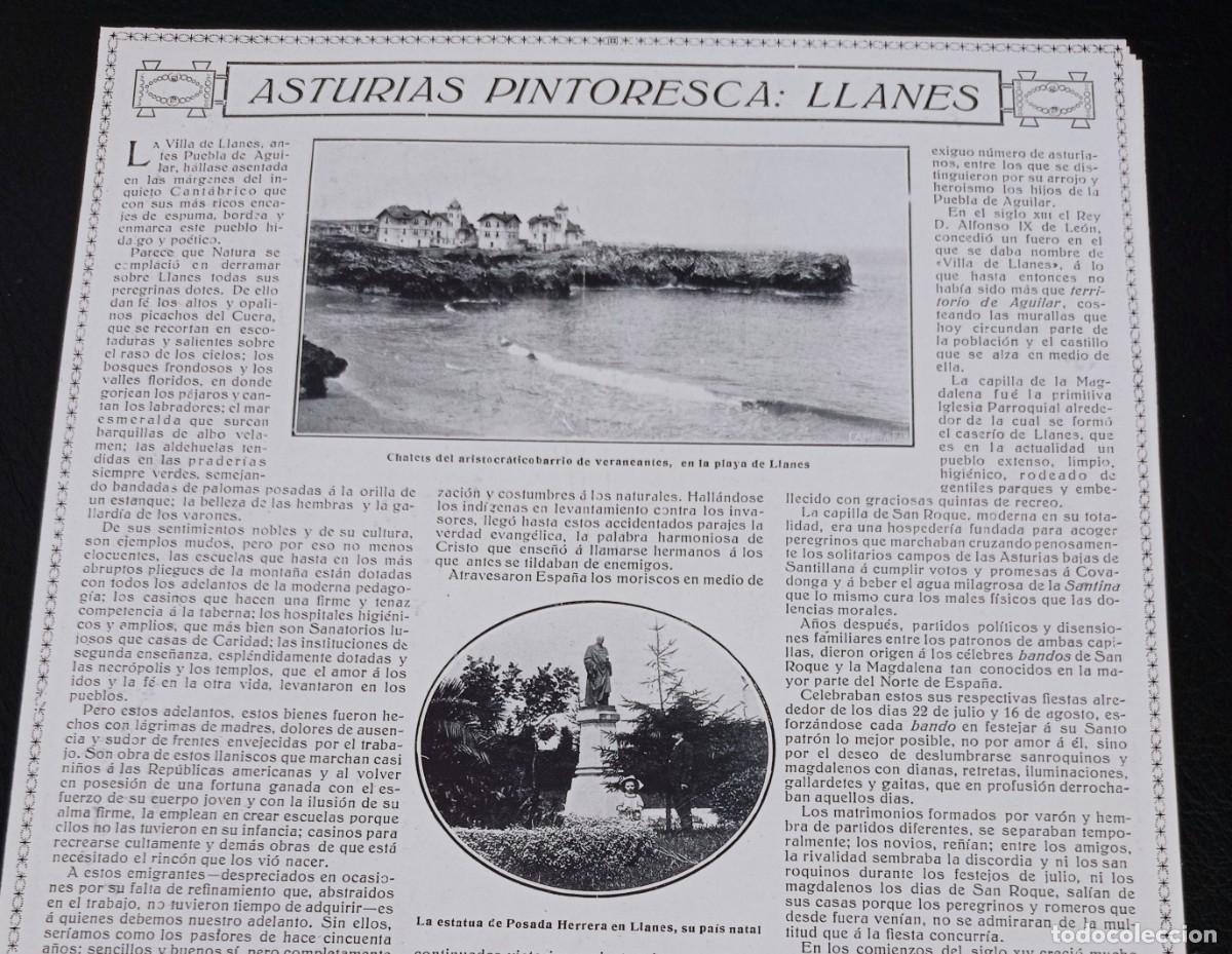 Collectionnisme de Revues et Journaux: ASTURIAS - LLANES - COVADONGA - SELLA - CASTROPOL - OCHO HOJAS PUBLI 1900