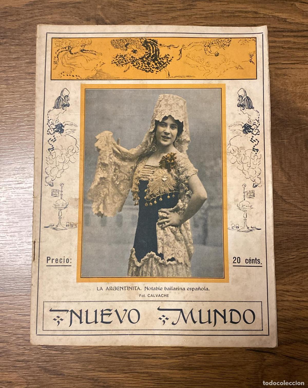 Sammeln von Zeitschriften und Zeitungen: nuevo mundo n&ordm; 1105. marzo 1915. Los Reyes en Sevilla, D. Alfonso y el pueblo sevillano, Alemania en
