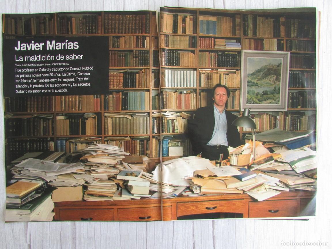 Coleccionismo de Revistas y Peri&oacute;dicos: RECORTE REVISTA EL DOMINICAL. 24 MAYO 1992 JAVIER MAR&Iacute;AS. 5 P&Aacute;GS