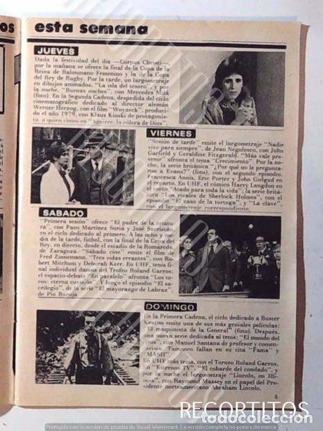 Coleccionismo de revistas y peri&oacute;dicos: buster keaton el maquinista de la general mercedes mila la copa del rey final 1983