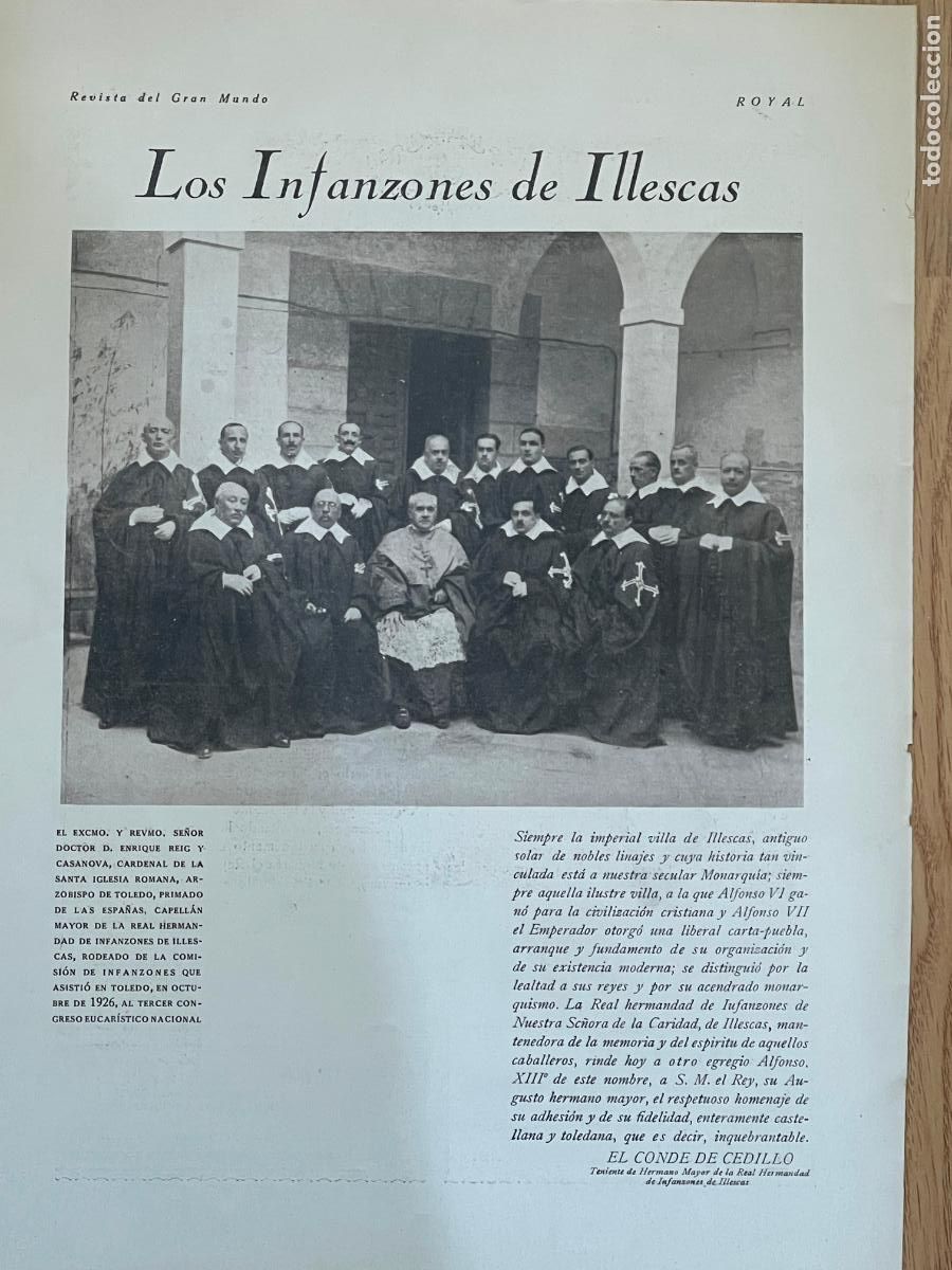Collection Magazines and Newspapers: Los Infanzones de Illescas / el Conde de Cedillo - 1931