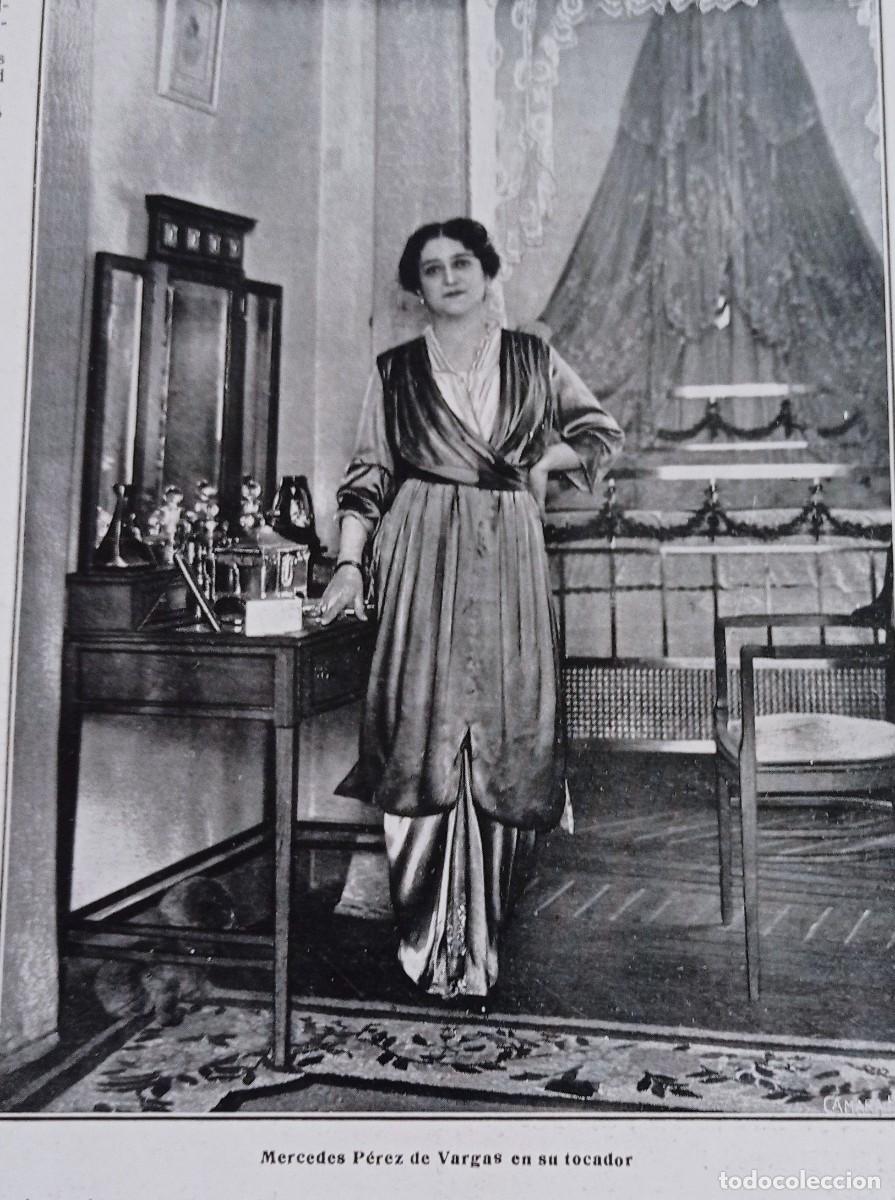 Coleccionismo de revistas y peri&oacute;dicos: MERCEDES PEREZ DE VARGAS - DOS HOJAS PUBLICACI&Oacute;N 1900