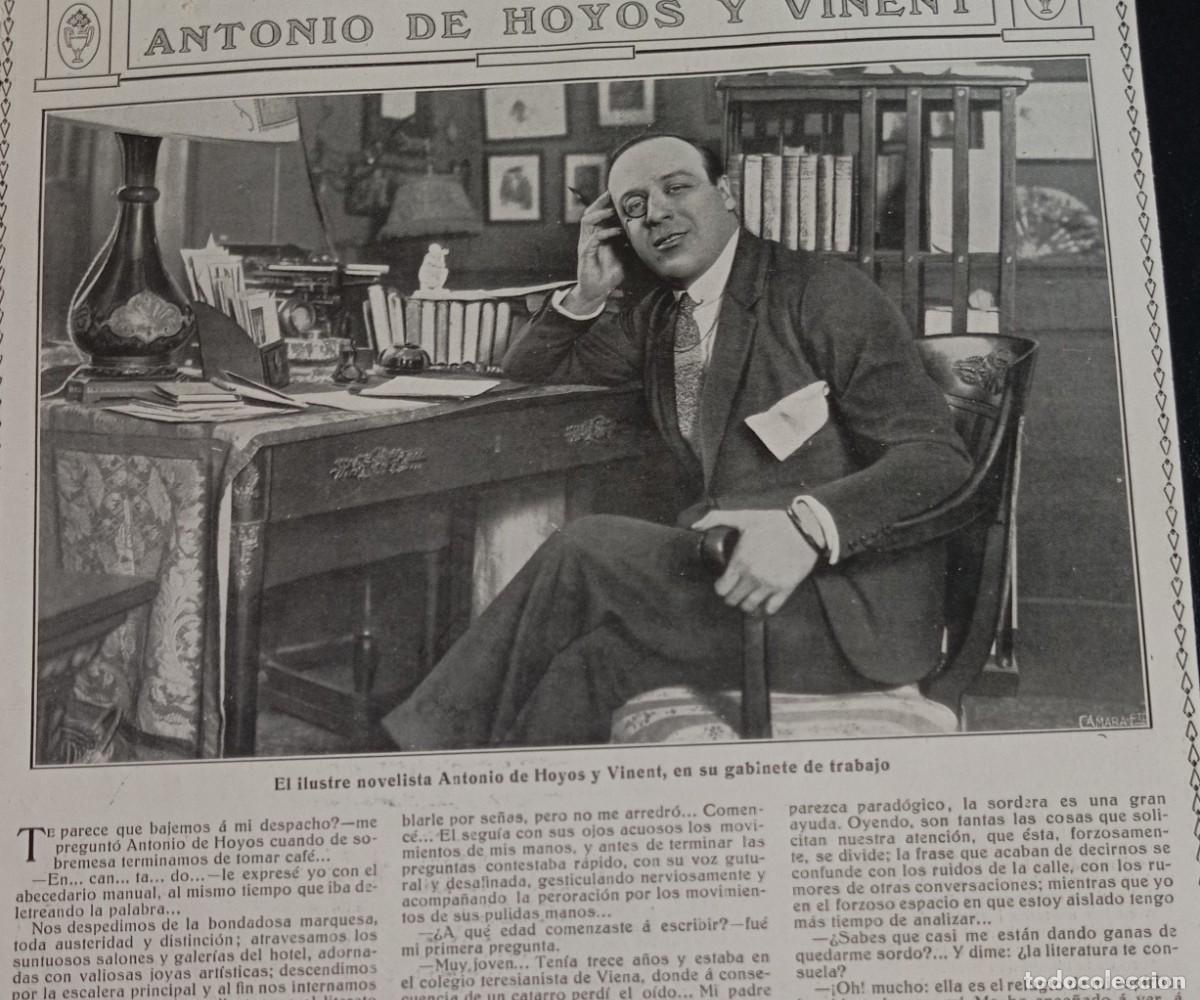 Collection Magazines and Newspapers: ANTONIO DE HOYOS Y VINENT- DOS HOJAS PUBLICACI&Oacute;N 1900