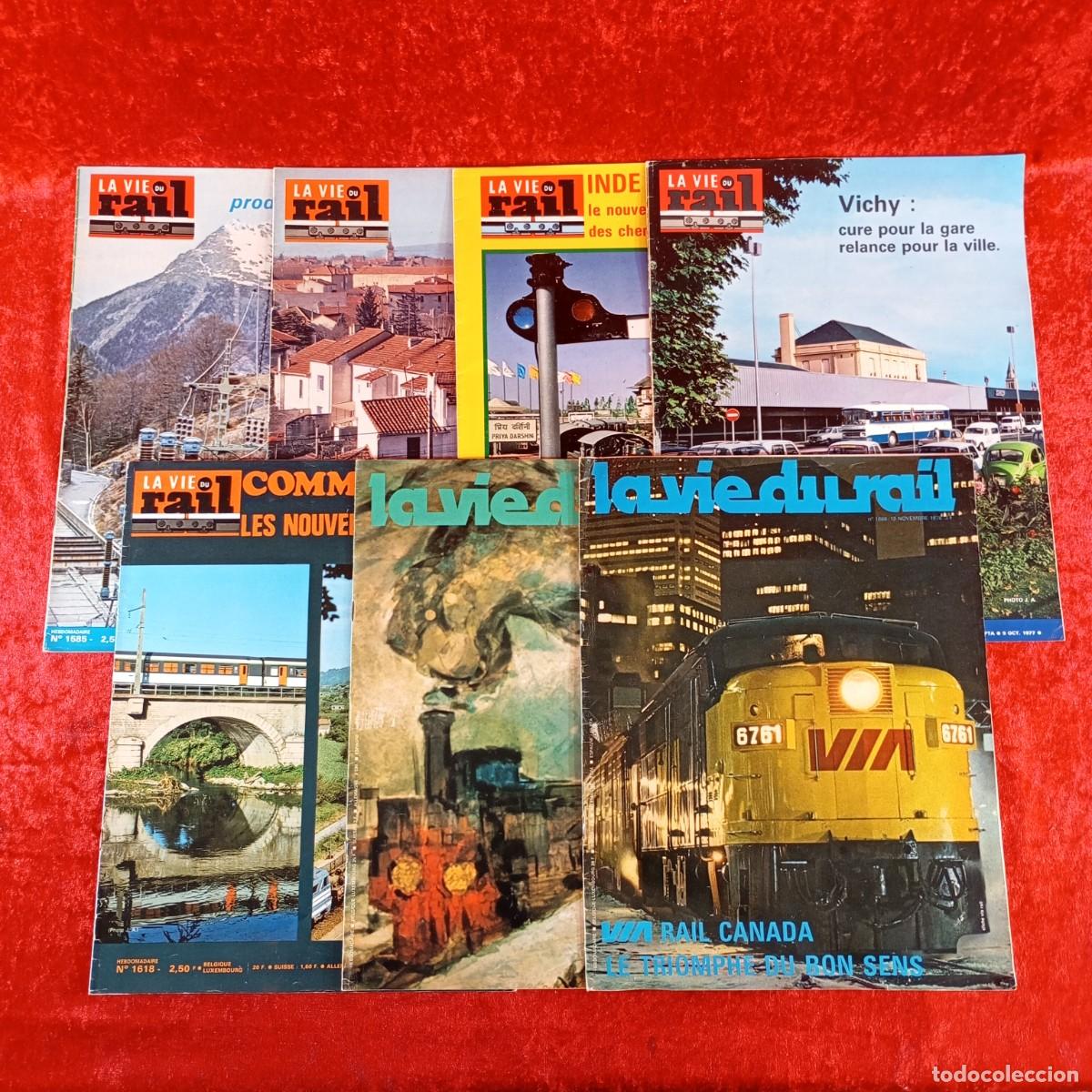 Collectionnisme de Revues et Journaux: LA VIE DU RAIL - LOTE 7 REVISTAS TRENES - VER N&Uacute;MEROS EN LAS FOTOGRAFIAS / 9490