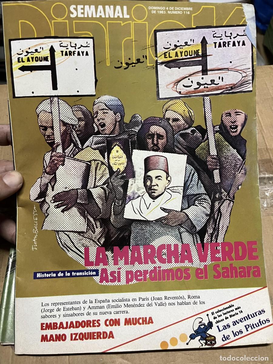 Colecionismo de Revistas e Jornais: REVISTA DIARIO 16 SEMANAL # 116(4-12-1983)MARCHA VERDE MAQUINAS RECREATIVAS SEGA CIRSA FER-83 FRANCO