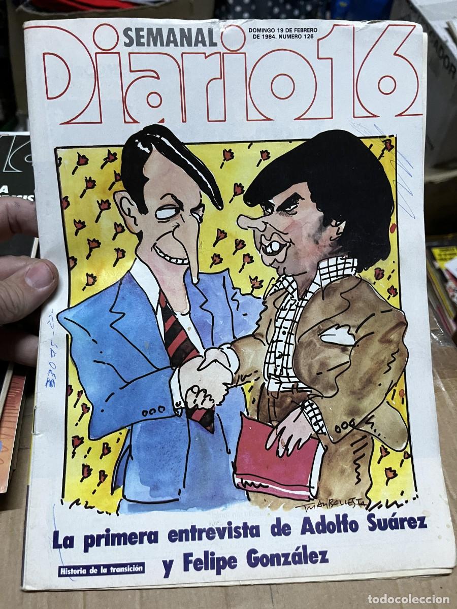 Coleccionismo de Revistas y Peri&oacute;dicos: REVISTA SEMANAL DIARIO 16 # 126 (19-2-1984) ADOLFO SUAREZ FELIPE GONZALEZ MICHAEL JACKSON