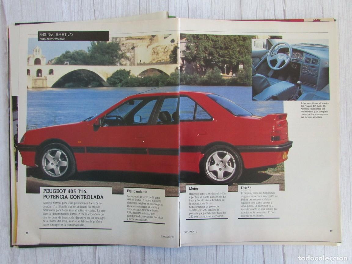 Coleccionismo de Revistas y Peri&oacute;dicos: RECORTE REVISTA SUPLEMENTO SEMANAL 20 DICIEMBRE 1992 PEUGEOT 405 T16