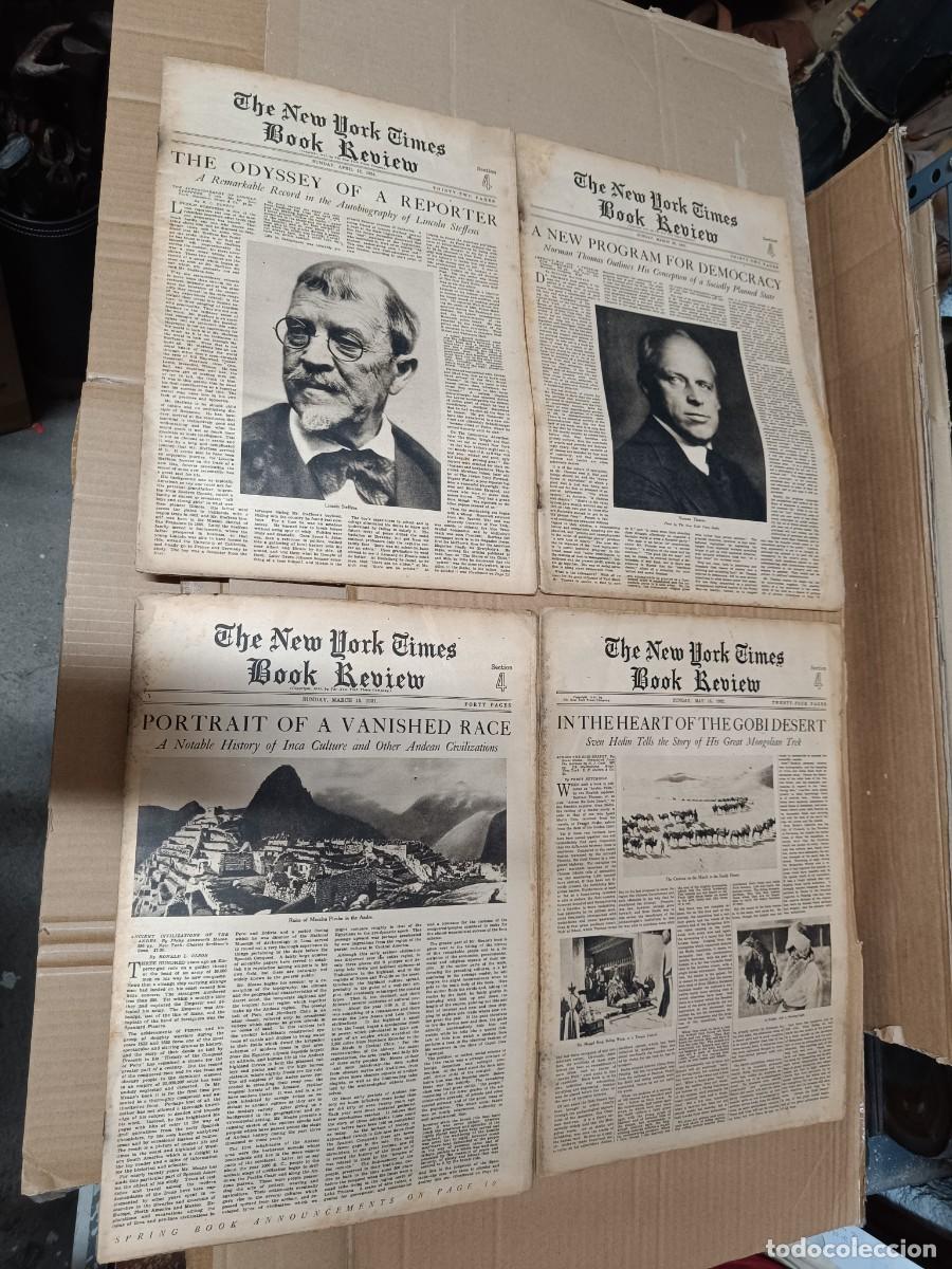 Collectionnisme de Revues et Journaux: LOTE DE 4 NYT , NEW YORK TIMES BOOK REVIEW, DE 1931 Y 1932, USA, ESTADOS UNIDOS -L5