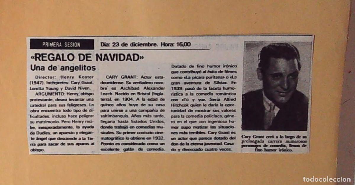 Coleccionismo de revistas y peri&oacute;dicos: CARY GRANT REGALO DE NAVIDAD