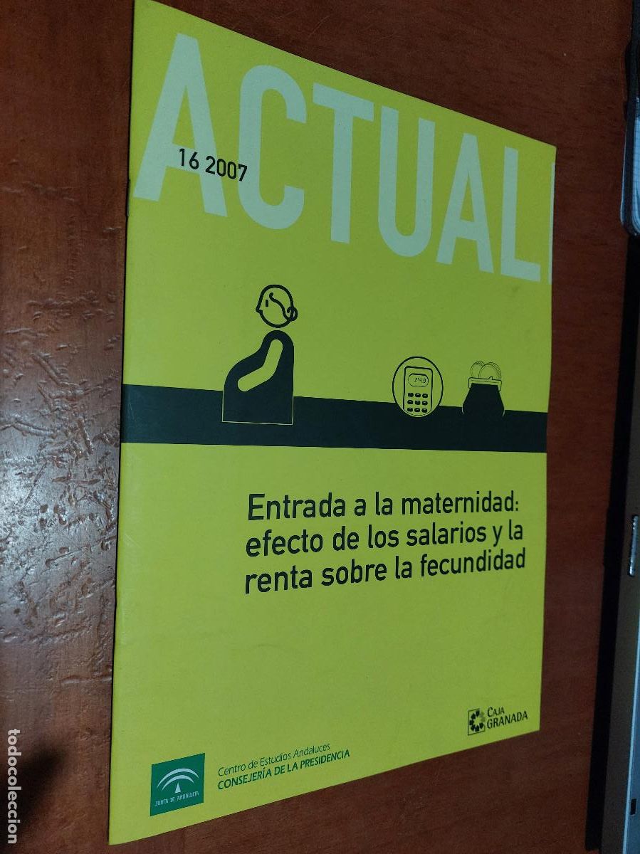 Collezionismo di Riviste e Giornali: 16 2007 MATERNIDAD EFECTO SALARIOS. ACTUAL. REVISTA DE LA JUNTA DE ANDALUC&Iacute;A BUEN ESTADO. E11 3
