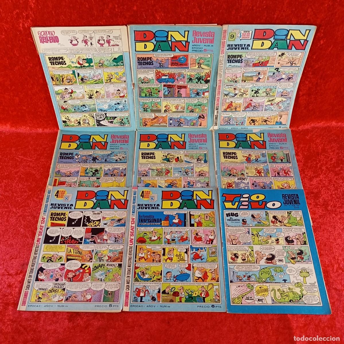 Collection Magazines and Newspapers: DIN DAN - REVISTA JUVENIL - LOTE 9 REVISTAS - VER N&Uacute;MEROS EN LAS FOTOS / 9967