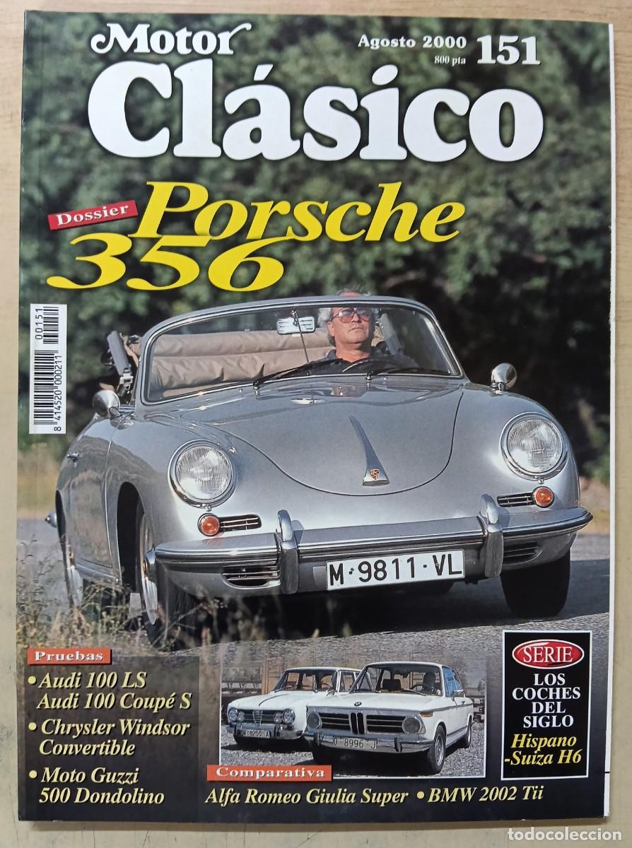 Coleccionismo de Revistas y Peri&oacute;dicos: Motor Cl&aacute;sico 151 agosto 2000 Porsche 356