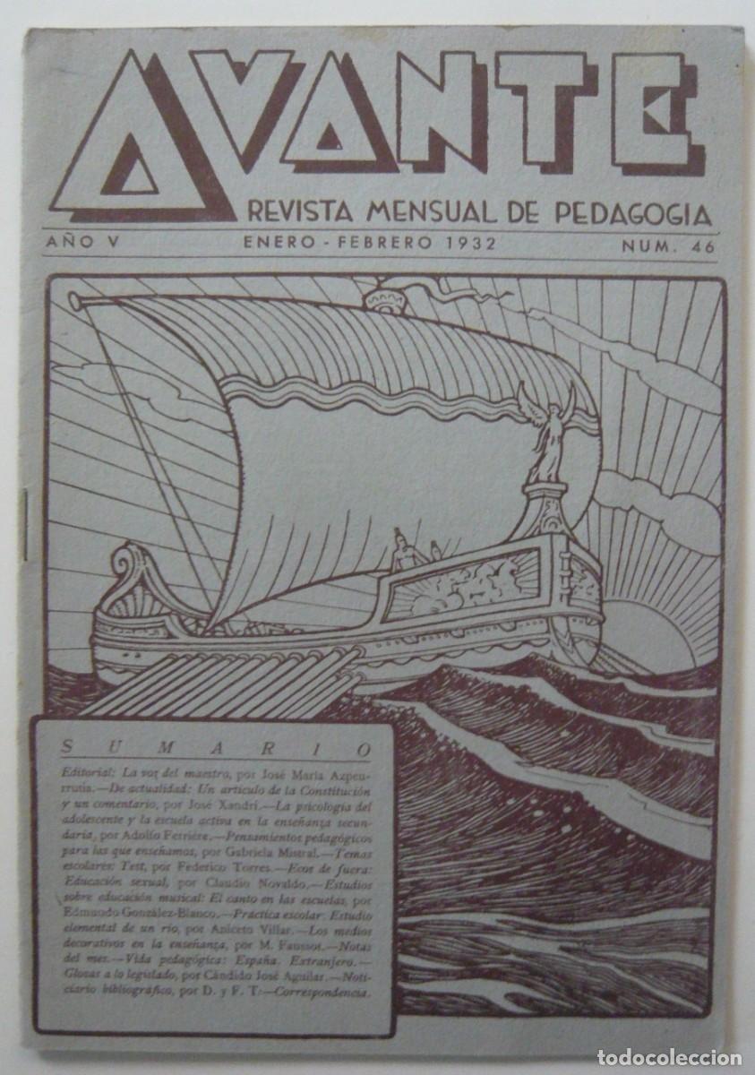 Coleccionismo de Revistas y Peri&oacute;dicos: AVANTE Revista de Pedagogia