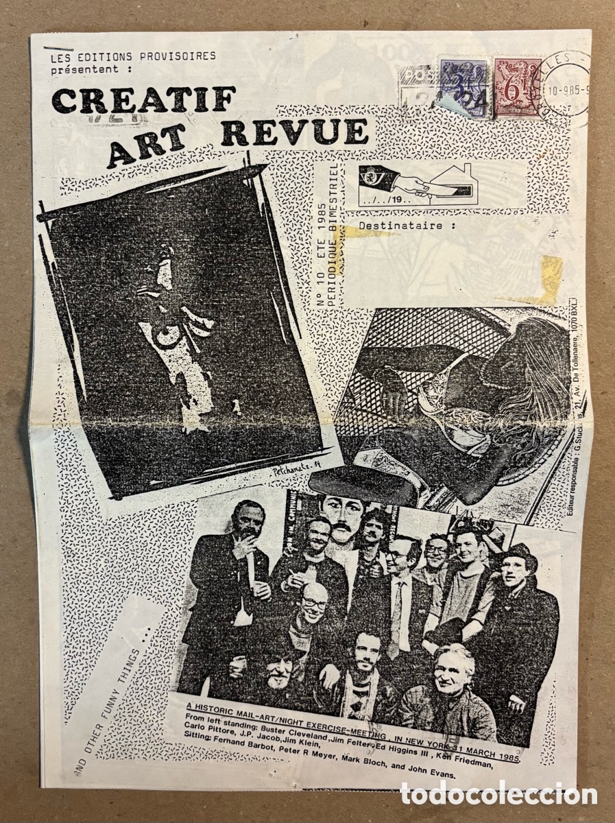 Sammeln von Zeitschriften und Zeitungen: CREATIF ART REVUE N&deg; 10 (BRUXELLES 1985). HIST&Oacute;RICO FANZINE ORIGINAL.