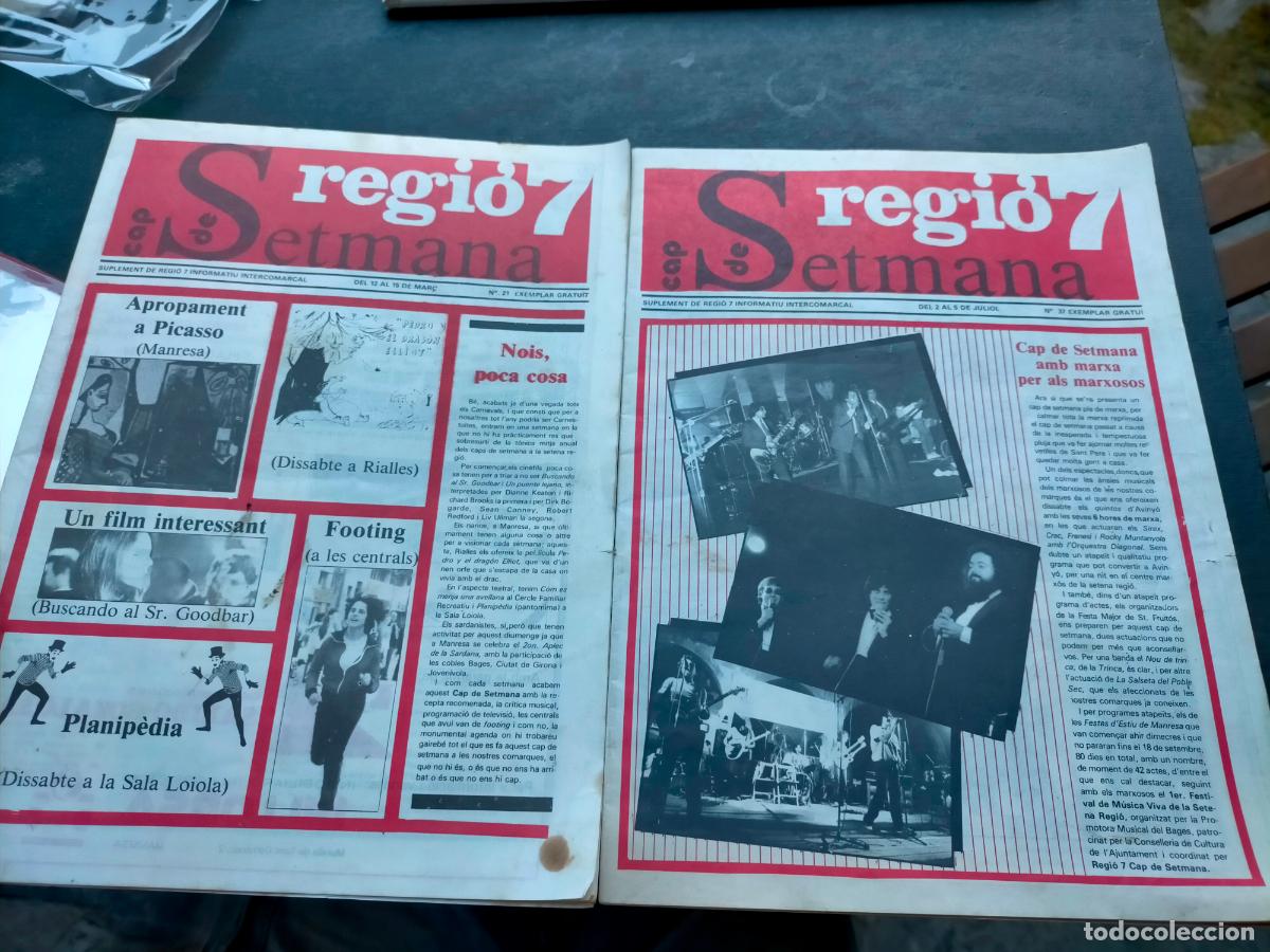 Sammeln von Zeitschriften und Zeitungen: Lote 2 revistas Regi&oacute; 7 cap de setmana Manresa Bages n&ordm;21 37 suplement Regi&oacute;7