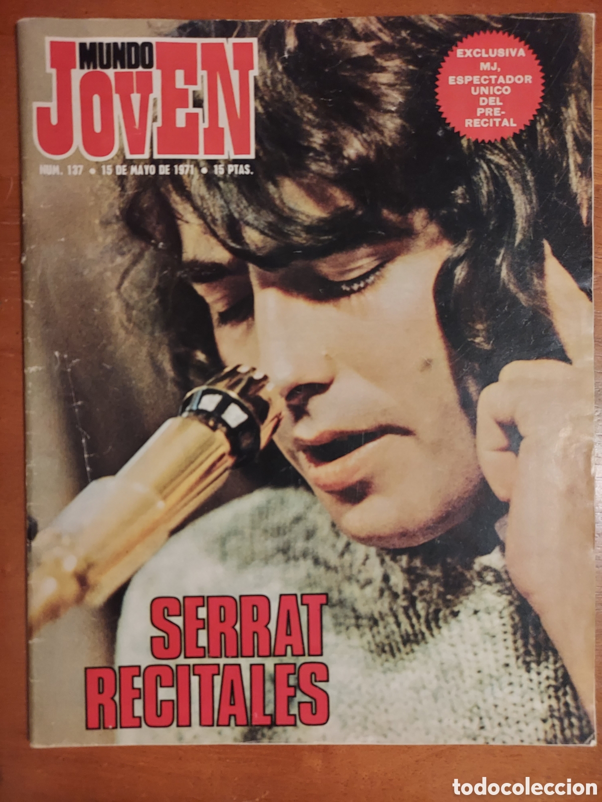 Coleccionismo de Revistas y Peri&oacute;dicos: Mundo Joven Serrat Recitales