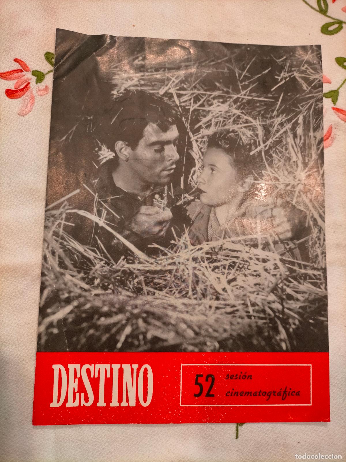 Coleccionismo de Revistas y Peri&oacute;dicos: Revista antigua Destino 52 sesi&oacute;n cinematogr&aacute;fica