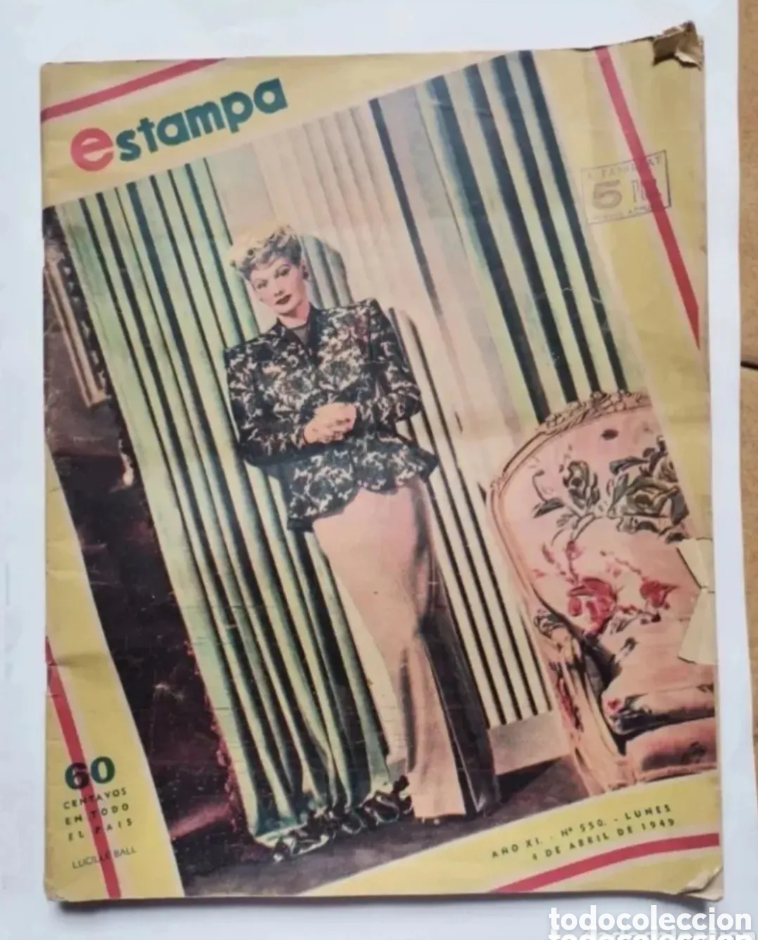 Collezionismo di Riviste e Giornali: Revista Estampa n 550 abril 1949 almanaque cuento caperucita roja