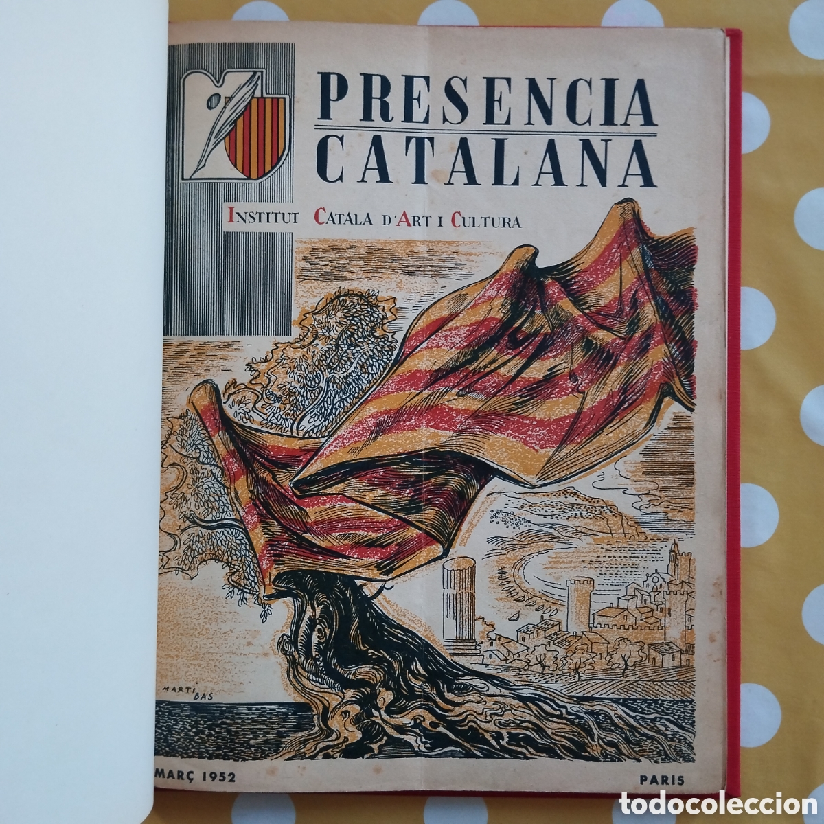 Coleccionismo de Revistas y Peri&oacute;dicos: PRES&Egrave;NCIA CATALANA INSTITUT CATAL&Agrave; D'ART I CULTURA COL&middot;LECCI&Oacute; COMPLETA 1-4 1952 1953 ENQUADERNADA