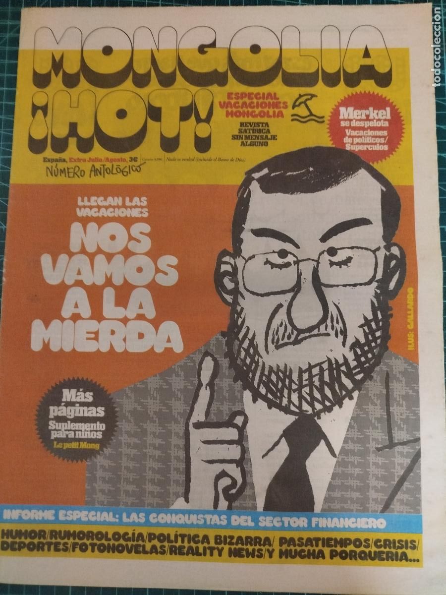 Coleccionismo de revistas y peri&oacute;dicos: REVISTA MONGOLIA HOT SAT&Iacute;RICA POL&Iacute;TICA