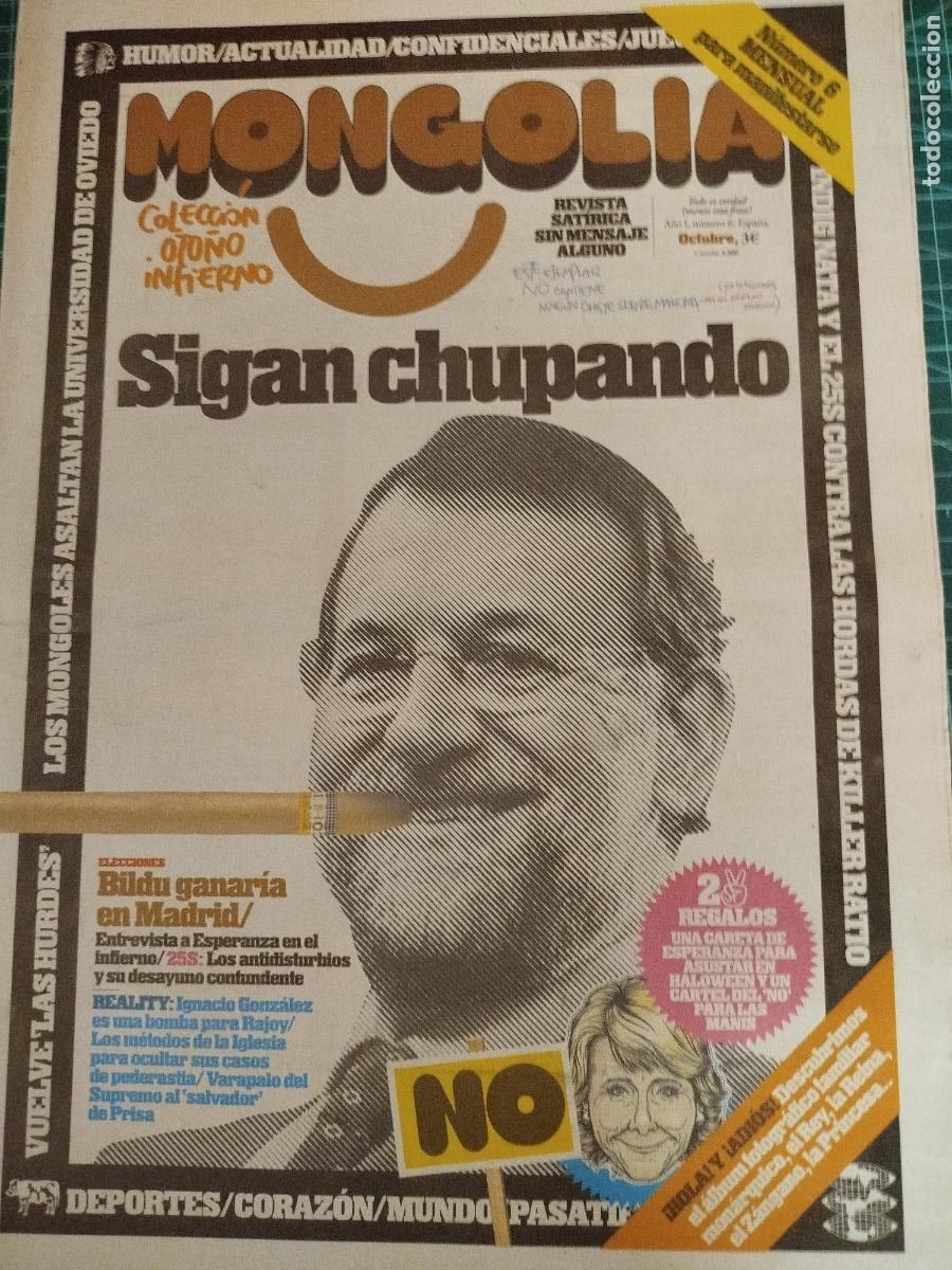 Coleccionismo de revistas y peri&oacute;dicos: REVISTA MONGOLIA N&ordm; 6 SIGAN CHUPANDO SAT&Iacute;RICA POL&Iacute;TICA