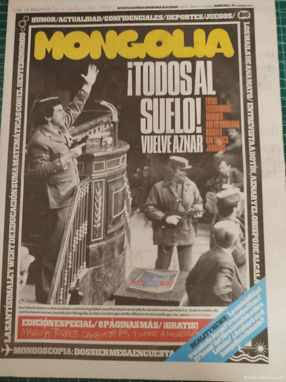 Coleccionismo de revistas y peri&oacute;dicos: REVISTA MONGOLIA N&ordm; 13 TODOS AL SUELO SAT&Iacute;RICA POL&Iacute;TICA