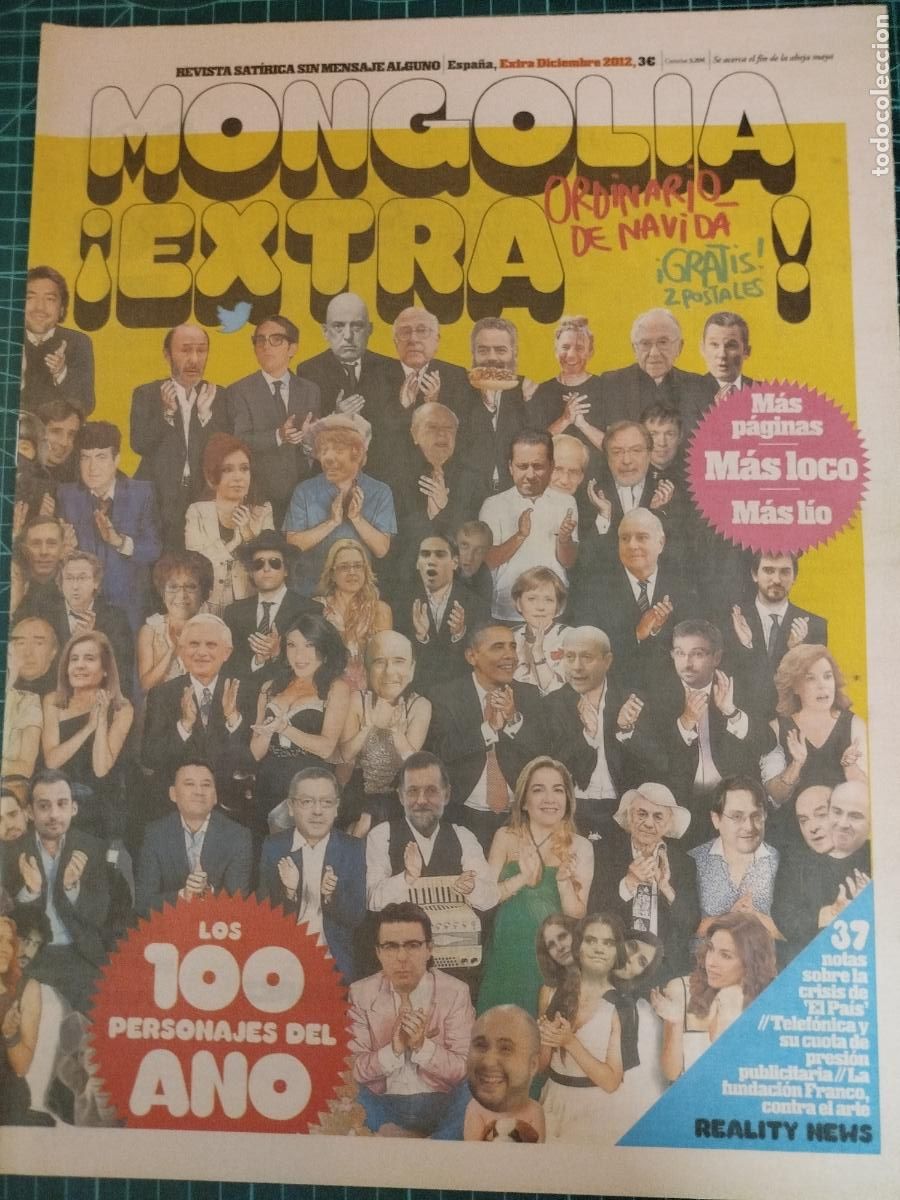 Coleccionismo de revistas y peri&oacute;dicos: REVISTA MONGOLIA EXTRA NAVIDAD SAT&Iacute;RICA POL&Iacute;TICA