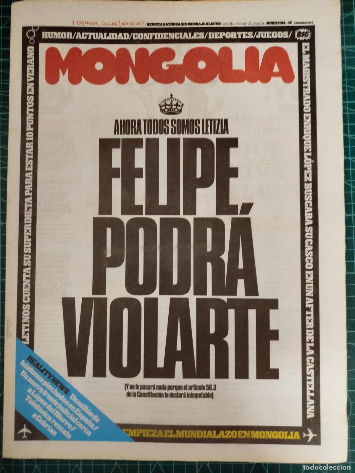 Coleccionismo de revistas y peri&oacute;dicos: REVISTA MONGOLIA N&ordm; 23 FELIPE PODR&Iacute;A VIOLARTE SAT&Iacute;RICA POL&Iacute;TICA