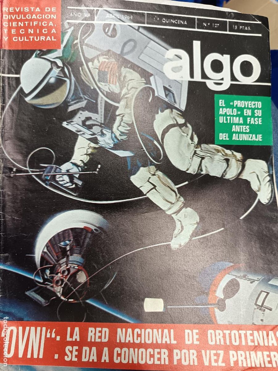 Coleccionismo de Revistas y Peri&oacute;dicos: ALGO 127 de 1969- Proyecto Apolo, Red nacional del OVNI, Von Braun y los rusos, Espiritismo...