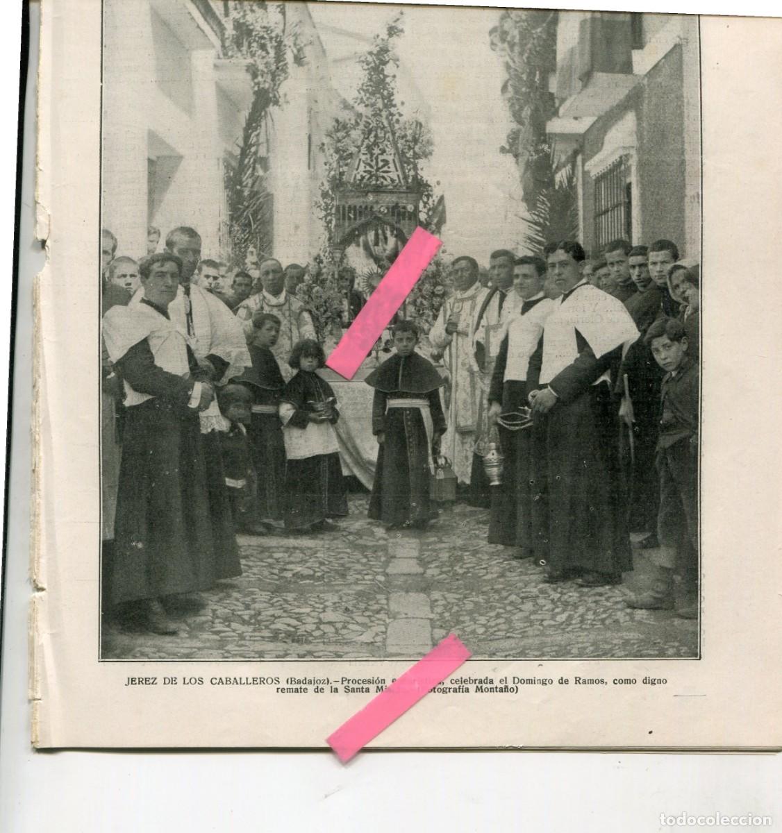 Collection Magazines and Newspapers: REVISTA A&Ntilde;O 1915 EN PORTADA FOTO DE JEREZ DE LOS CABALLEROS BADAJOZ VALENTI CARULLA FESTA DE L'ARBRE
