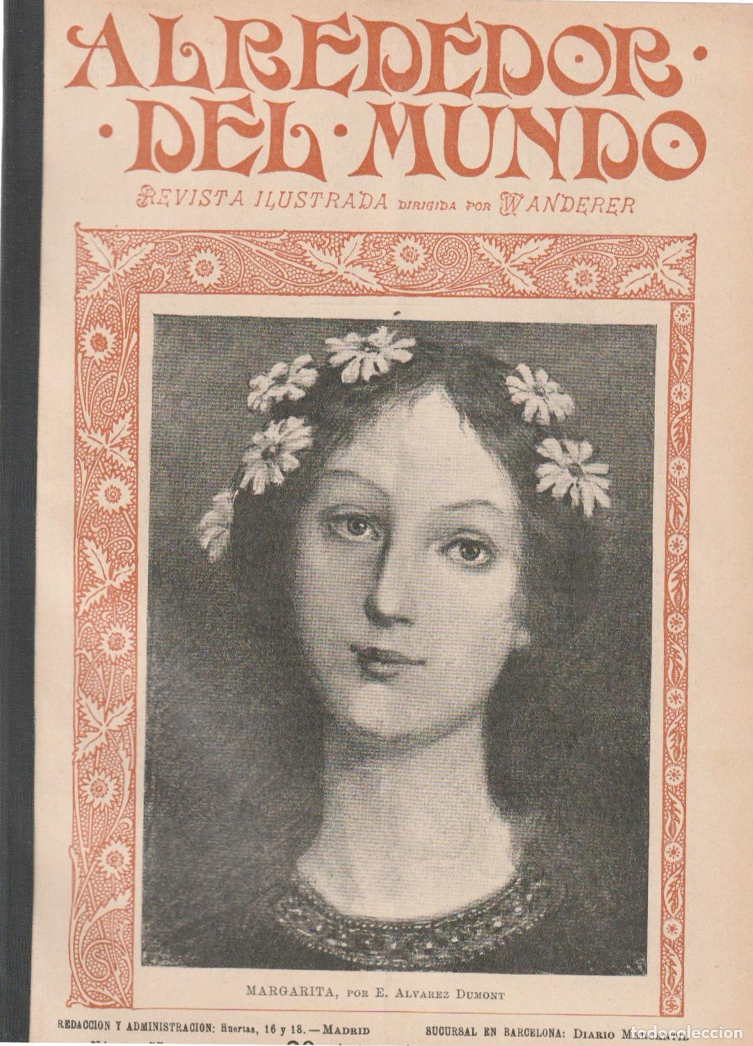 Coleccionismo de revistas y peri&oacute;dicos: REVISTA ALREDEDOR DEL MUNDO &ndash; 1900 * SAN MARINO * TELEAUT&Oacute;MATA TESLA * PEK&Iacute;N * FLAMMARION *