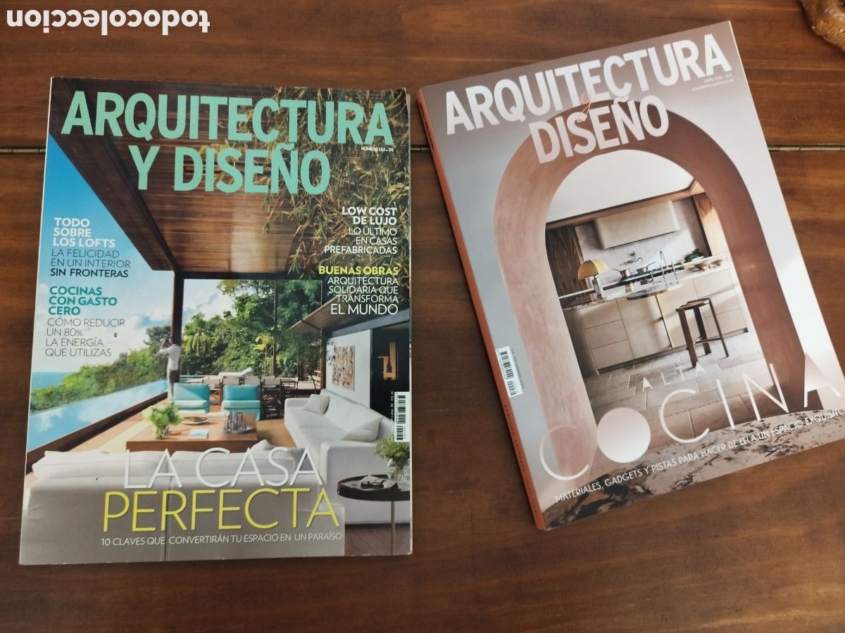 Coleccionismo de Revistas y Peri&oacute;dicos: Lote 2 revistas Arquitectura y dise&ntilde;o