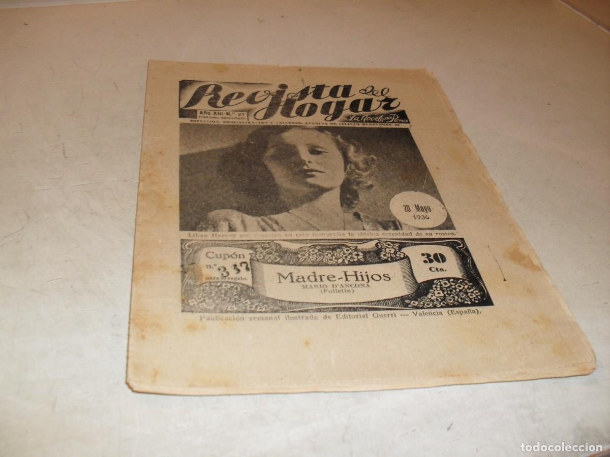 Collezionismo di Riviste e Giornali: REVISTAS DEL HOGAR N&ordm; 21 CON LILIAN HARVEY EN PORTADA.EDITA GUERRI,1934