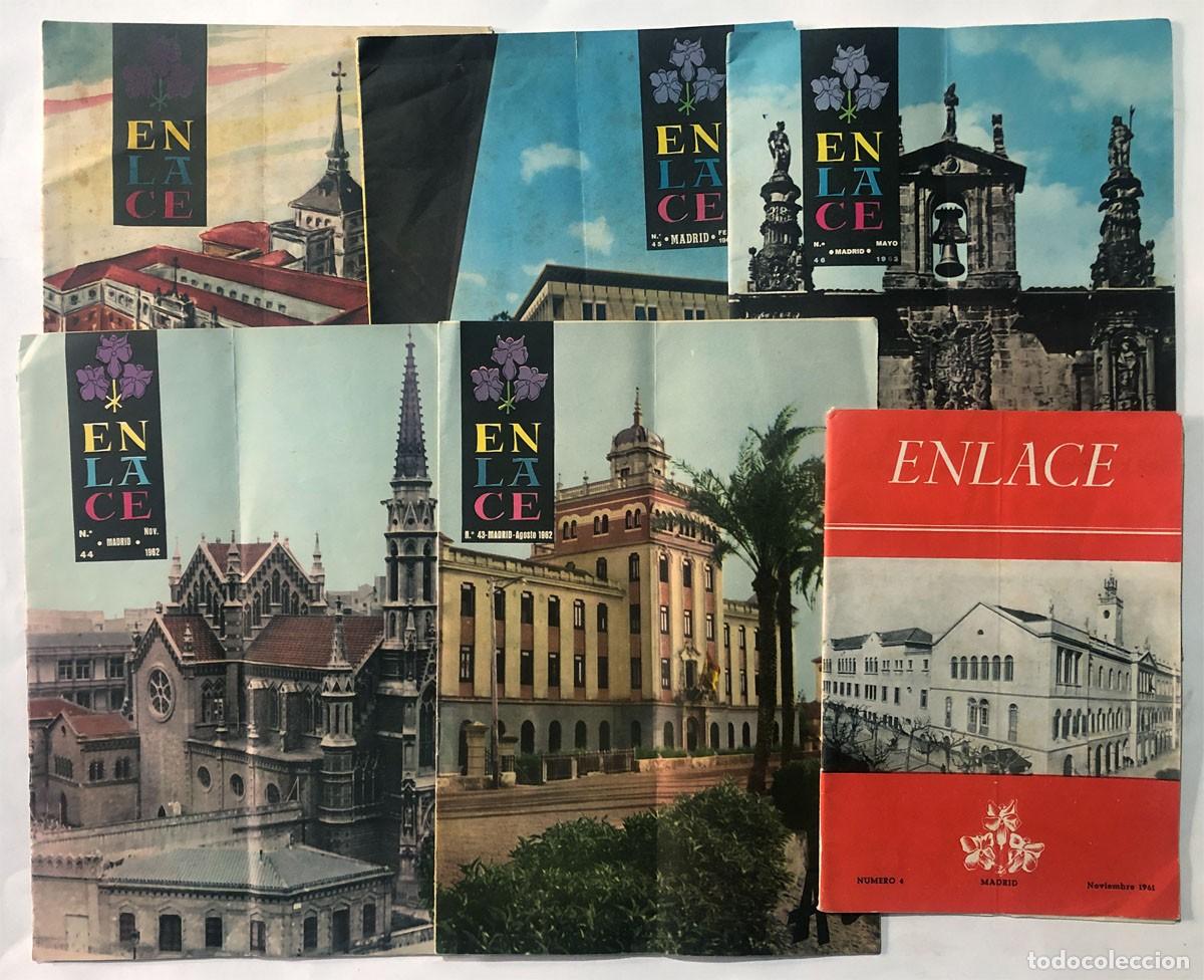 Coleccionismo de Revistas y Peri&oacute;dicos: 6 REVISTAS / ENLACE - FEDERACI&Oacute;N ESPA&Ntilde;OLA DE ANTIGUOS ALUMNOS MARISTAS A&Ntilde;OS 1961-63