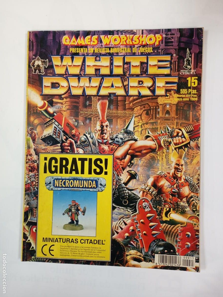 White Dwarf n&ordm; 15. Games Workshop. Warhammer - Necromunda. En ingl&eacute;s. TDKC14