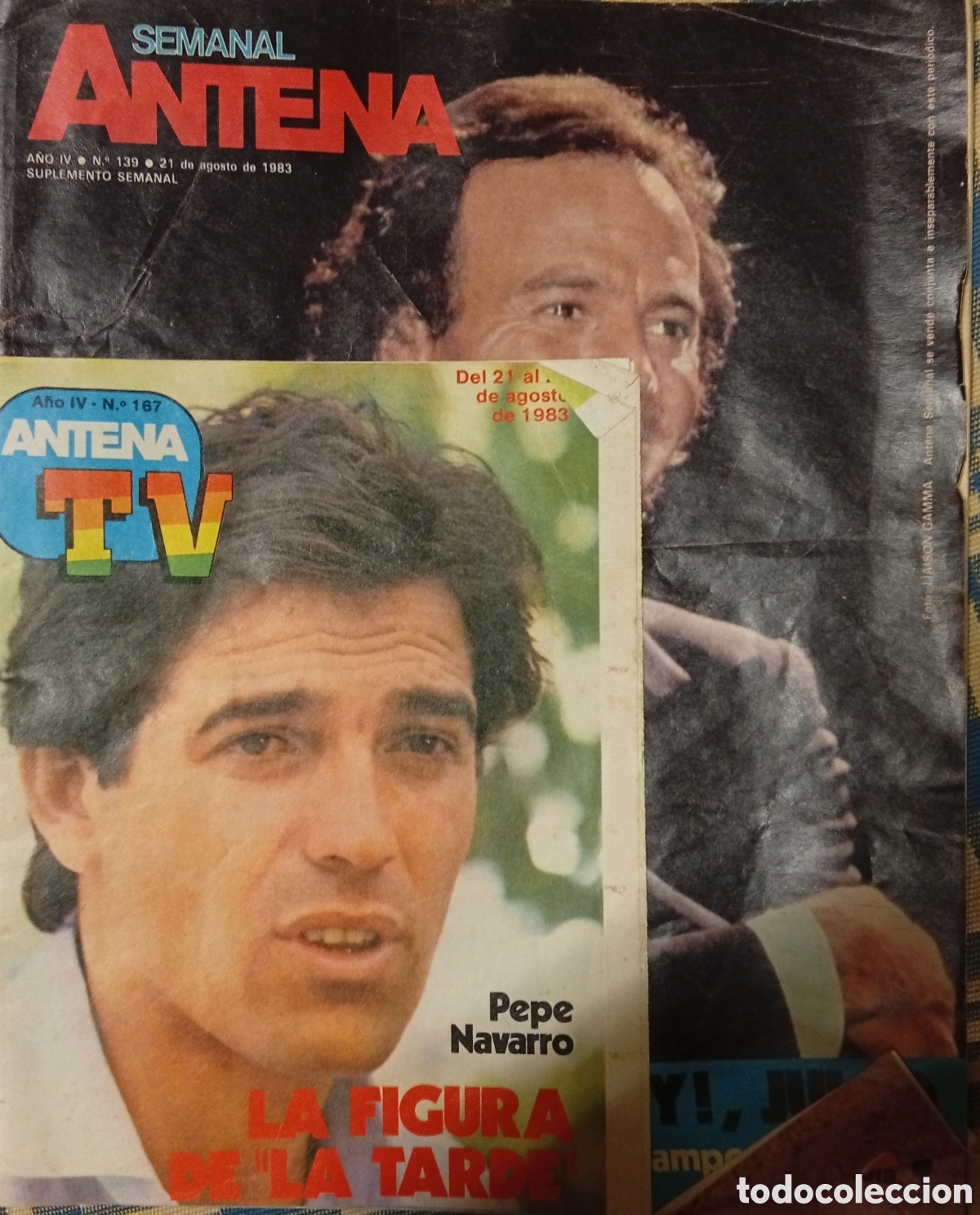 Coleccionismo de Revistas y Peri&oacute;dicos: Lote del Semanal Antena TV semanal lote de 6 revistas y gu&iacute;as de programaci&oacute;n de televisi&oacute;n espa&ntilde;ola