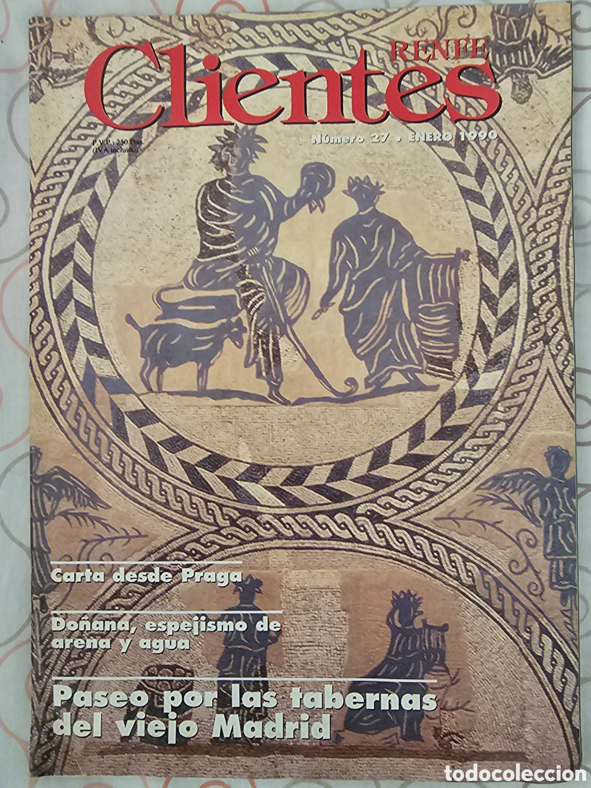 Coleccionismo de Revistas y Peri&oacute;dicos: REVISTA CLIENTES RENFE N&ordm; 27 1990 SEPIOLITA, LOLES LE&Oacute;N, CHARO PASCUAL, PUIG Y CADAFALCH, EL MOLINO