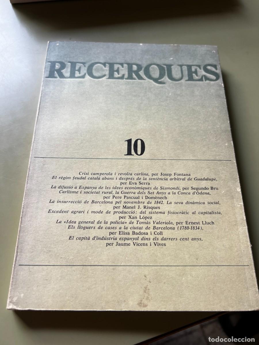 Coleccionismo de Revistas y Peri&oacute;dicos: RECERQUES (HIST&Ograve;RIA, ECONOMIA, CULTURA) N. 10, 1980 - CAMPEROLS I CARLISME. FEUDALISME