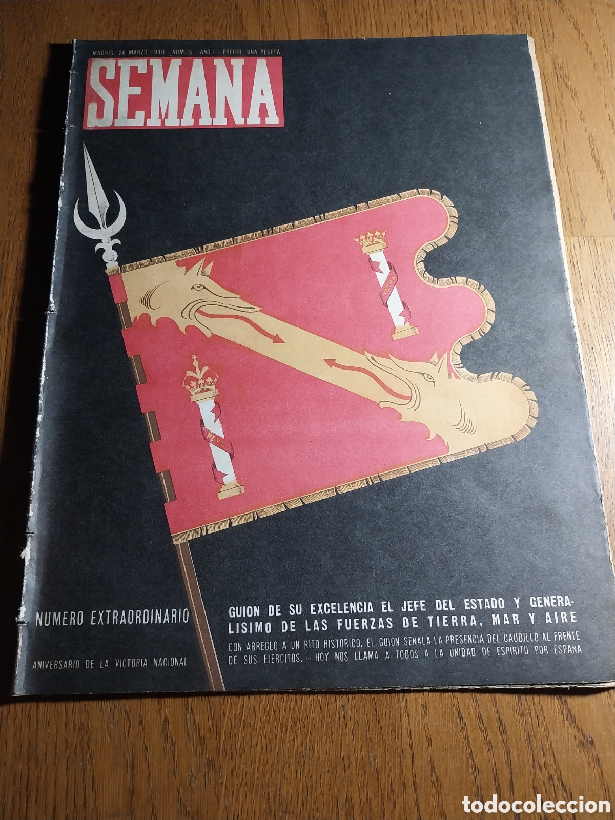 Coleccionismo de Revistas y Peri&oacute;dicos: SEMANA N&deg; 5 DESFILE DE LA VICTORIA. ASI ERA EL MADRID ROJO.CUARTEL GENERAL DE MIAJA ALAMEDA DE OSUNA