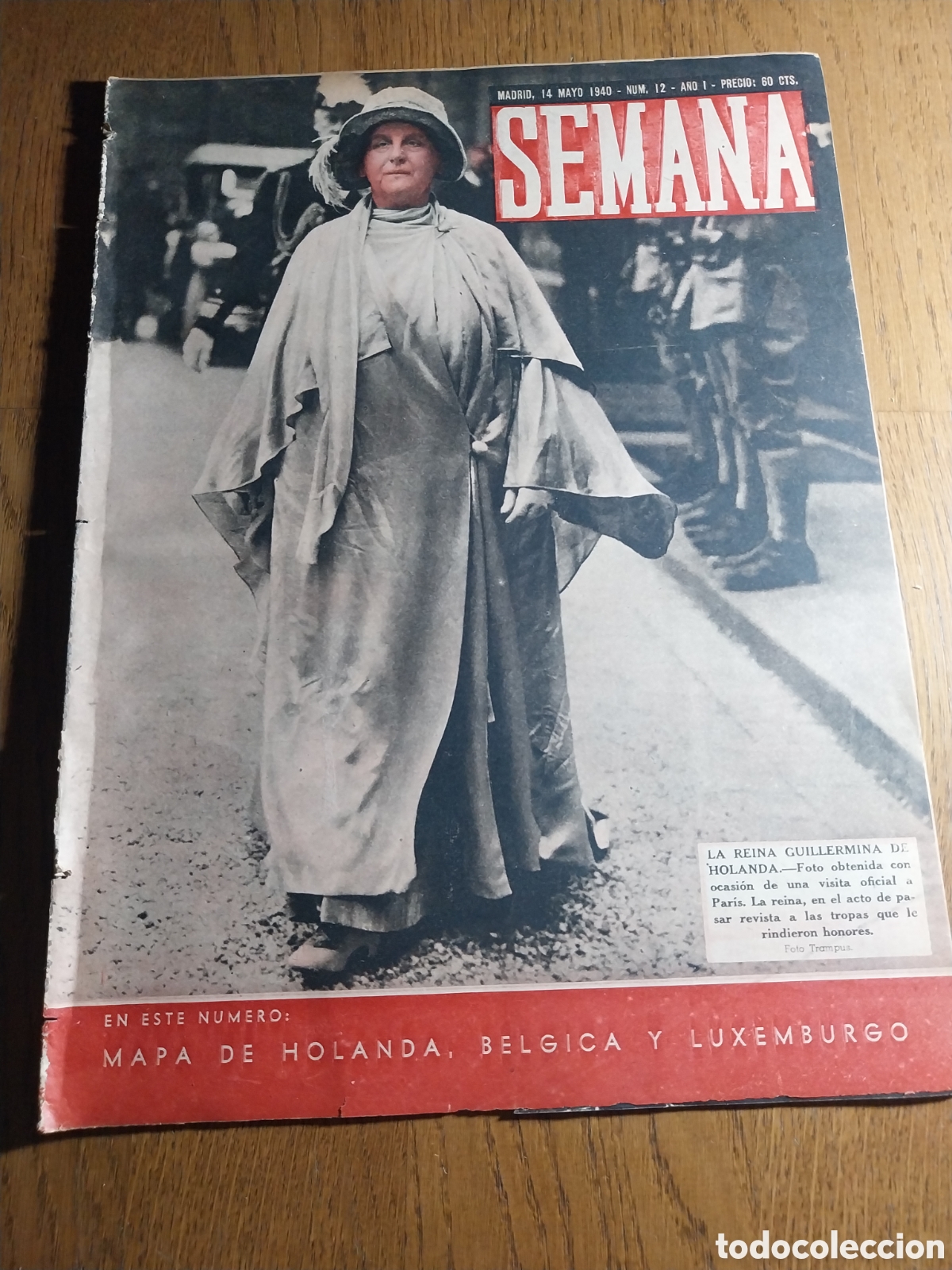 Coleccionismo de Revistas y Peri&oacute;dicos: SEMANA N&deg;12 LA GUERRA EN TROMBA. KATHERINE HEPBURN.SOLDADOS ALEMANES FOTO.AD FERROVIARIA 1- CORU&Ntilde;A 1