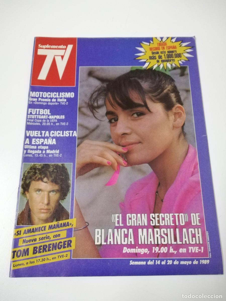 Collectionnisme de Revues et Journaux: REVISTA SUPLEMENTO TV A&Ntilde;O 1989 N&ordm; 81 - BLANCA MARSILLACH