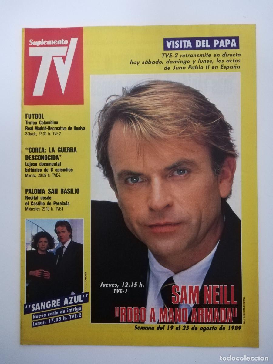 Colecionismo de Revistas e Jornais: REVISTA SUPLEMENTO TV A&Ntilde;O 1989 N&ordm; 95 - SAM NEILL