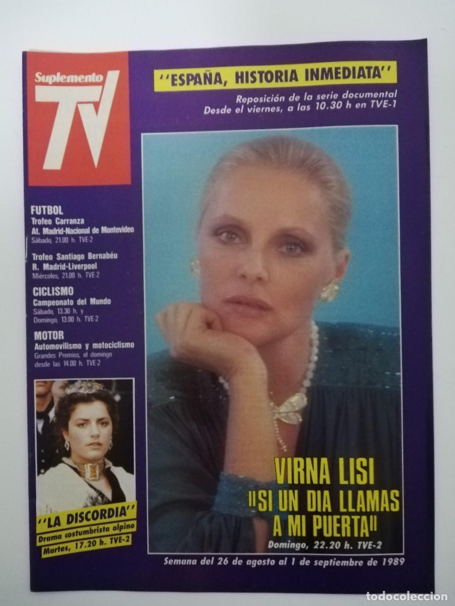 Colecionismo de Revistas e Jornais: REVISTA SUPLEMENTO TV A&Ntilde;O 1989 N&ordm; 96 - VIRNA LISI