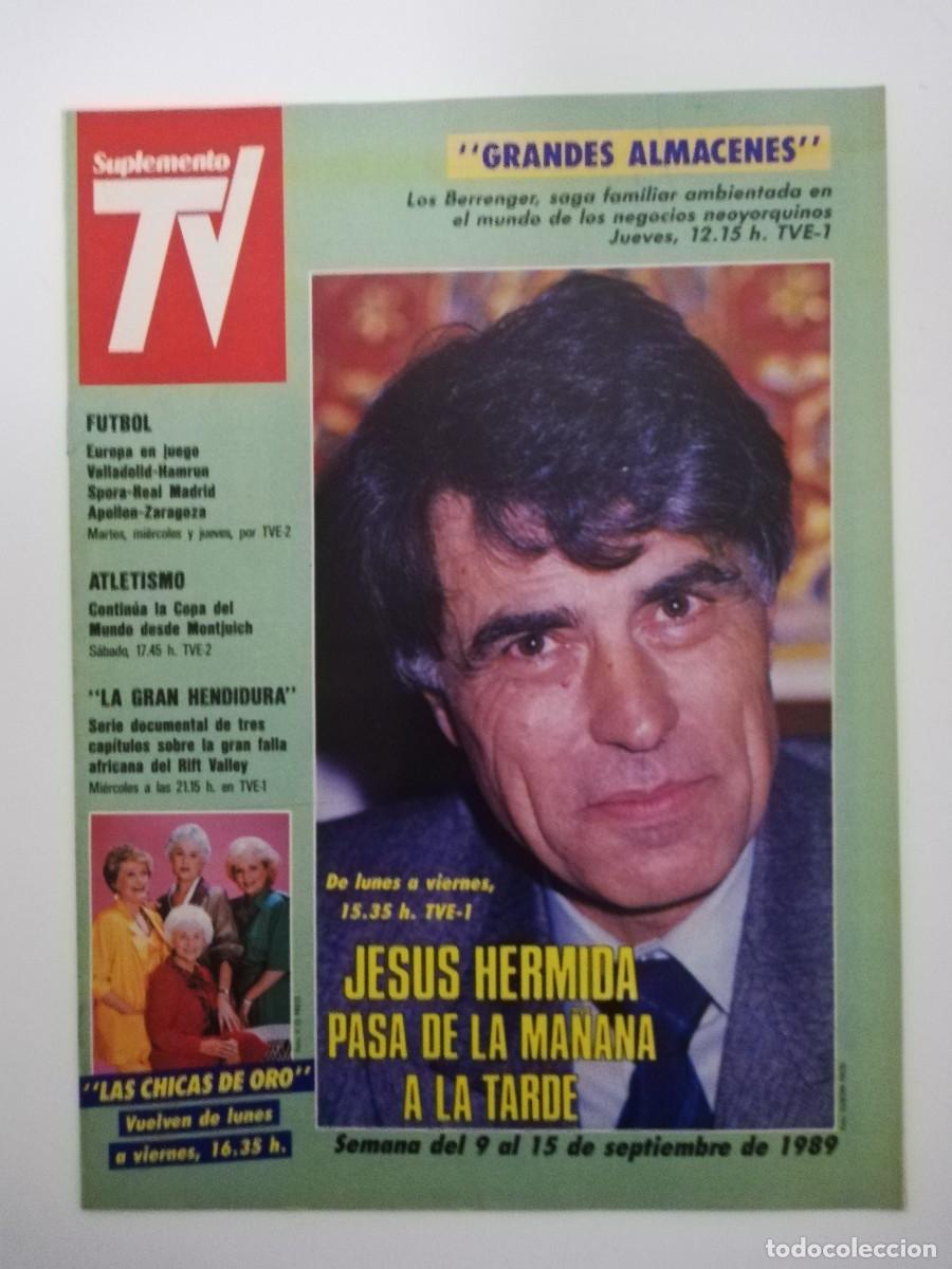 Colecionismo de Revistas e Jornais: REVISTA SUPLEMENTO TV A&Ntilde;O 1989 N&ordm; 98 - JESUS HERMIDA