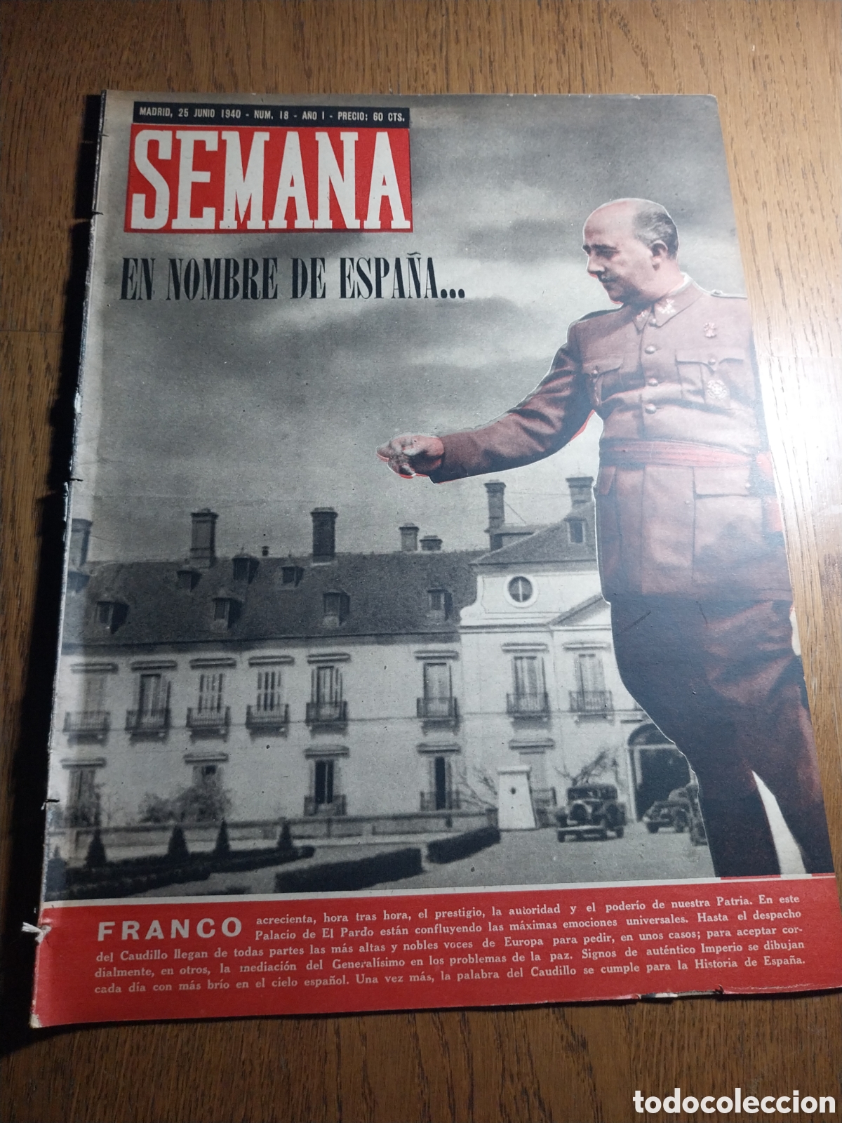 Coleccionismo de Revistas y Peri&oacute;dicos: SEMANA N&deg; 18 1940 ALEMANES EN PARIS.LA FLOTA FRANCESA. LA CONTRAREFORMA