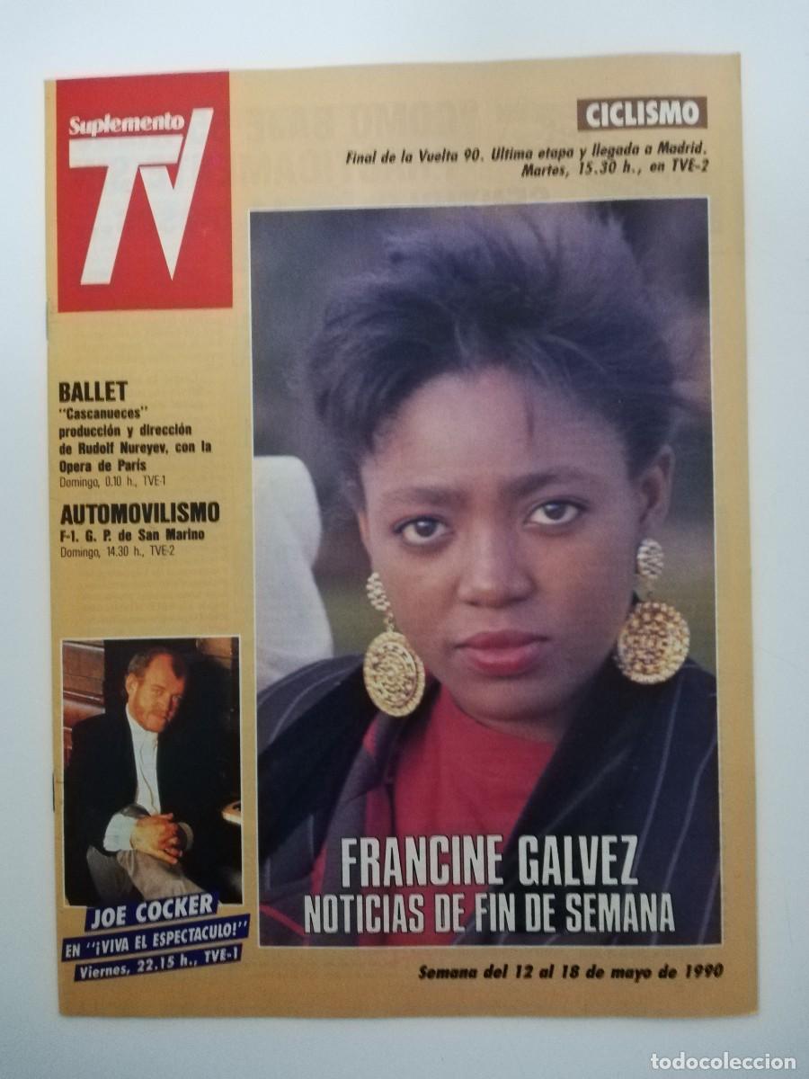 Collection Magazines and Newspapers: REVISTA SUPLEMENTO TV A&Ntilde;O 1990 N&ordm; 133 - FRANCINE GALVEZ - JOE COCKER