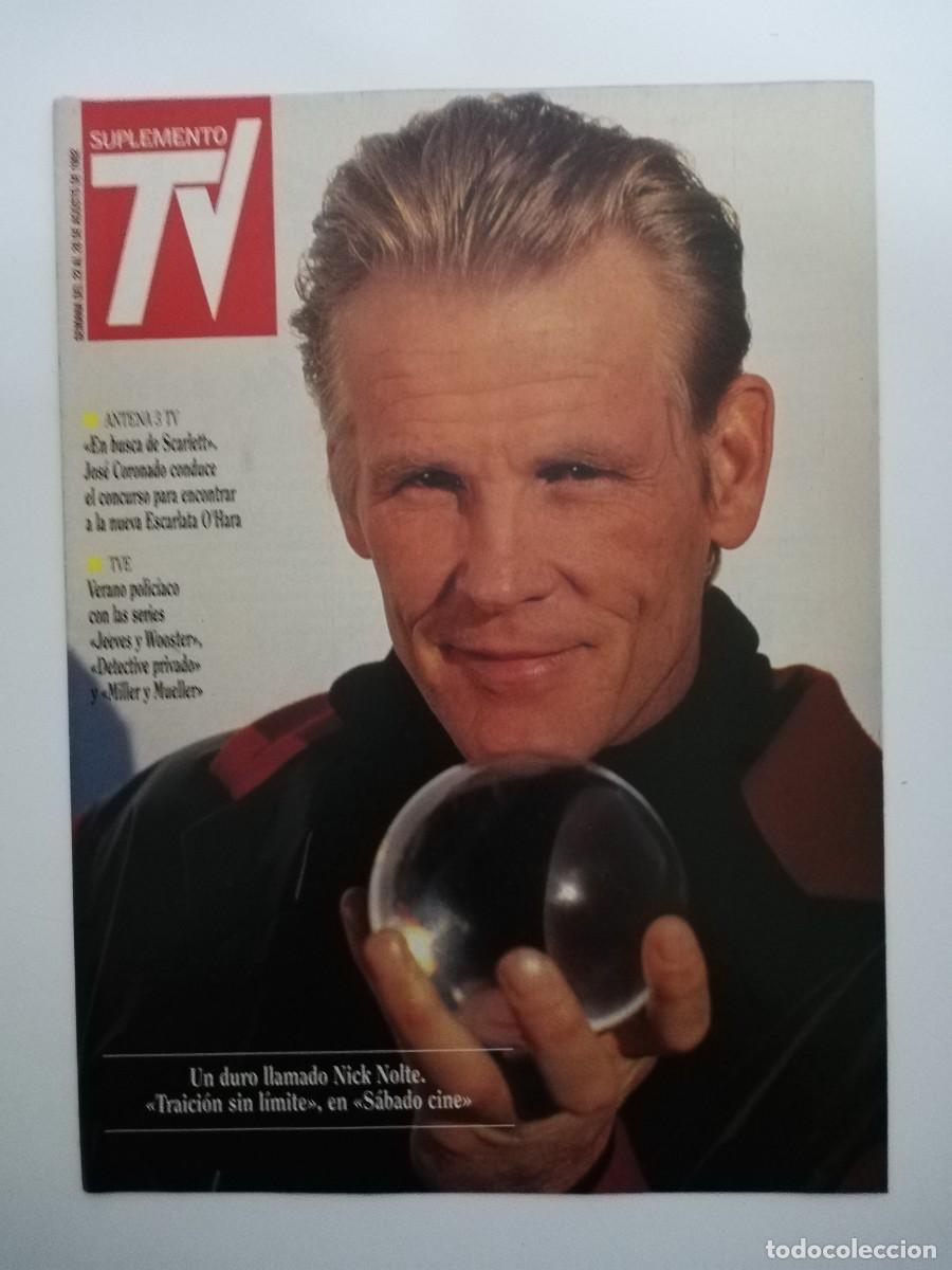 Sammeln von Zeitschriften und Zeitungen: REVISTA SUPLEMENTO TV A&Ntilde;O 1992 N&ordm; 252 - NICK NOLTE