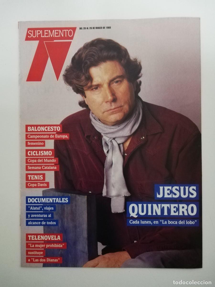 Sammeln von Zeitschriften und Zeitungen: REVISTA SUPLEMENTO TV A&Ntilde;O 1993 N&ordm; 282 - JESUS QUINTERO