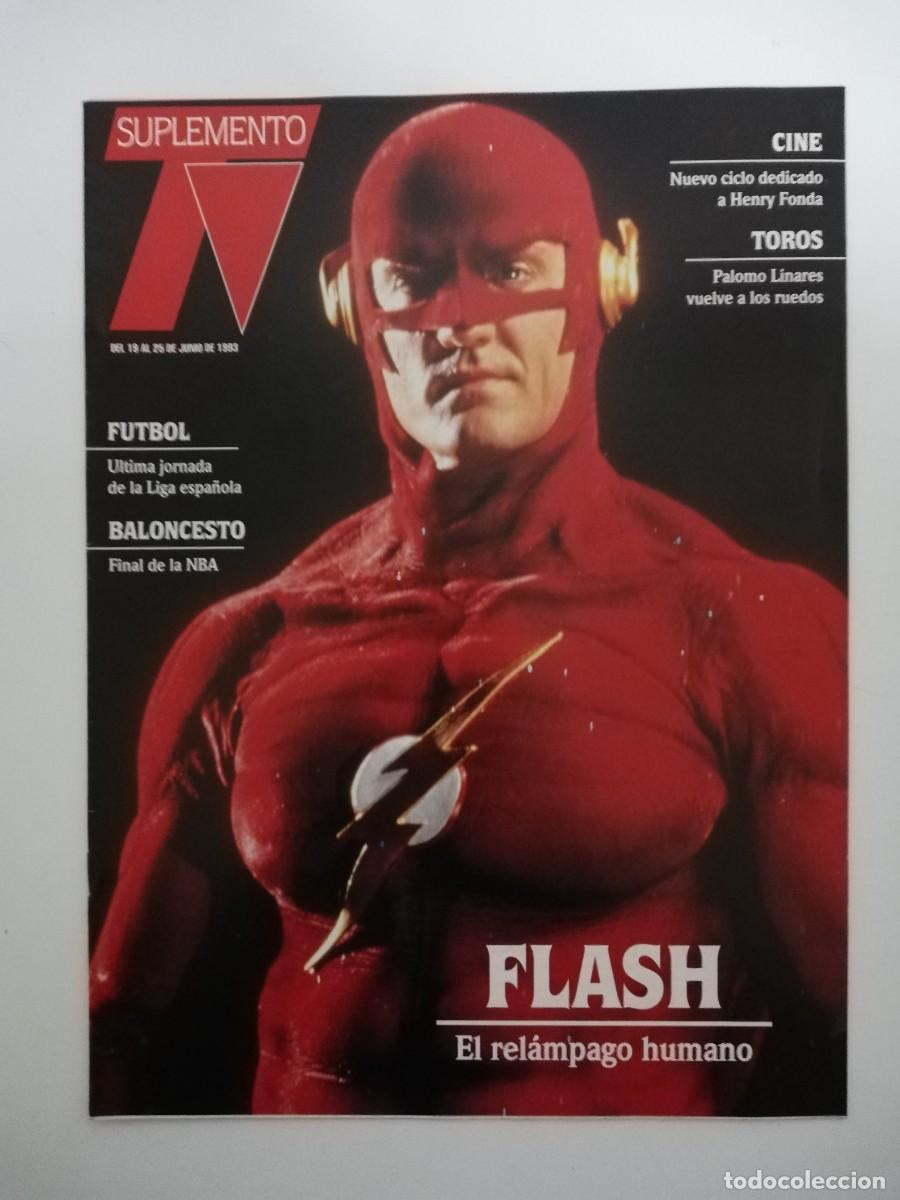 Coleccionismo de Revistas y Peri&oacute;dicos: REVISTA SUPLEMENTO TV A&Ntilde;O 1993 N&ordm; 295 - FLASH EL RELAMPAGO HUMANO