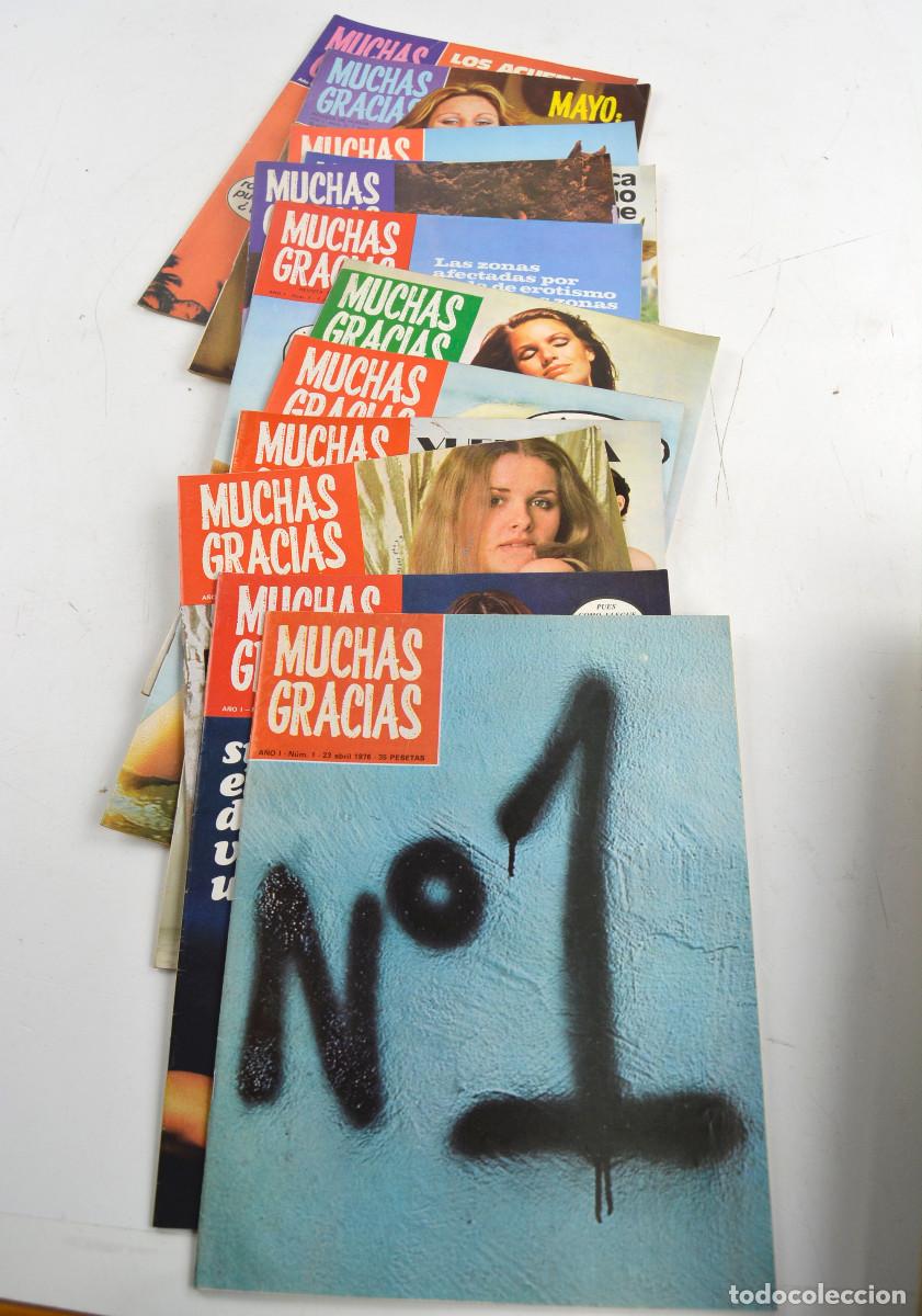 Collezionismo di Riviste e Giornali: Revista MUCHAS GRACIAS. 12 PRIMEROS N&Uacute;MEROS. A&ntilde;o 1976.
